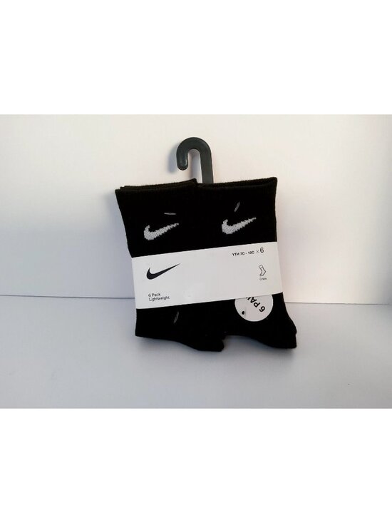Nike Other - Nike Boys Black 6 Pairs Crew Socks Dri Fit XXS 7C-10C RN0030 023 New With Tags